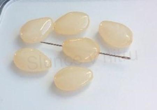 Skleněný korálek slzička 17,7 x 12,3 mm - 6 ks (AC447)