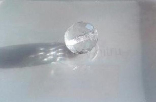 Skleněný broušený korálek 13 mm - 1 kus (AC450)