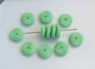 Skleněný korálek knoflík 12 mm (AC461)