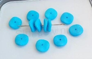 Skleněný korálek knoflík 12 mm (AC462)