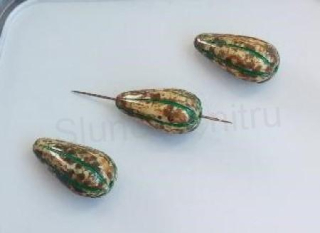 Skleněný korálek tykev 22,7 x 22,2 mm (AC464)