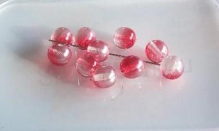 Skleněné kuličky 8 mm - 10 ks (AC483)