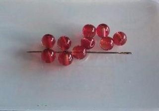 Skleněné kuličky 6 mm - 10 ks (AC491)