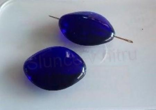 Skleněný korálek tvarovaný 28,2 x 24 mm - 2 ks (AC495)