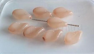 Skleněný korálek vrtule 19,1 x 13 mm - 8 ks (AC497)