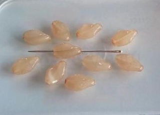 Skleněný korálek vrtule 19,1 x 13 mm - 10 ks (AC501)