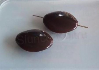 Skleněný korálek tvarovaný 27,1 x 22,4 mm - 2 ks (AC503)