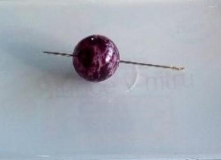 Skleněný korálek batikovaný 16 mm (AC506)