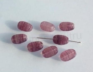 Skleněný korálek šváb 14 x 9 mm - 8 ks (AC535)