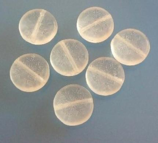 Skleněný korálek vločka 11,5 mm - více balení (AC536)