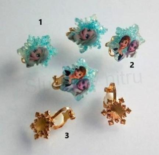 Náušnice klipsy Ledové království - více variant (BB784)