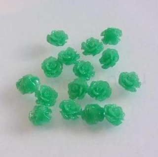 Plastový voskový korálek růžička 8 mm (AC547)