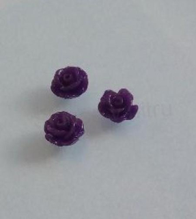 Plastový voskový korálek růžička 8 mm (AC550)