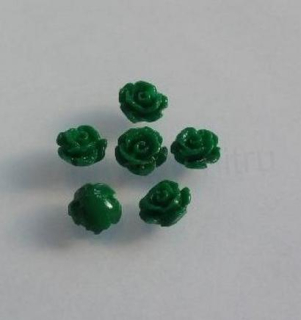 Plastový voskový korálek růžička 8 mm (AC559)