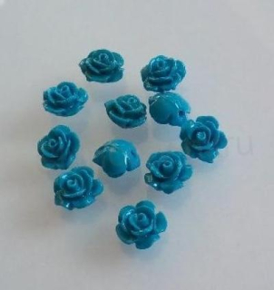 Plastový voskový korálek růžička 10 mm (AC566)