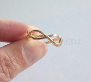 Jemný modní ozdobný prsten nekonečno (BP422)