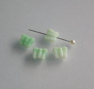 Skleněný korálek motýl 11,2 x 9,7 mm - 4 kusy (AC591)