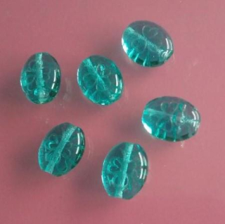 Skleněný korálek šváb 10,7 x 8,6 mm (AC603)