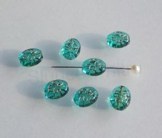 Skleněný korálek šváb 10,7 x 8,6 mm (AC604)