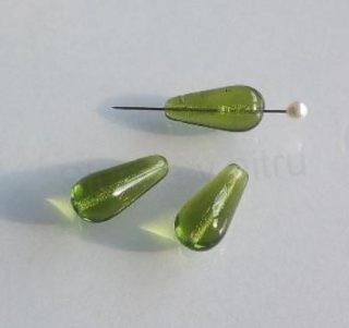 Skleněný korálek tykev 20 x 9,1 mm - 3 kusy (AC605)