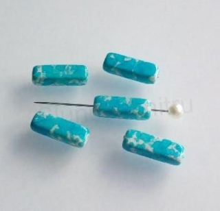 Skleněný korálek ploškovaný 15,2 x 5,2 mm - 5 ks (AC606)