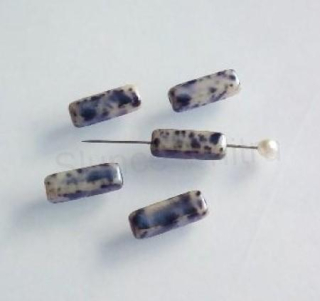Skleněný korálek ploškovaný 15,2 x 5,2 mm - 5 ks (AC607)