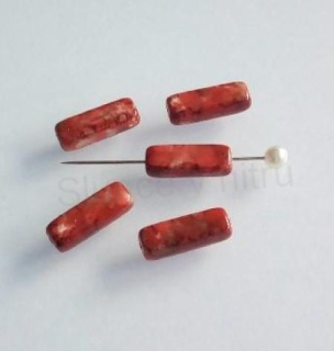 Skleněný korálek ploškovaný 15,2 x 5,2 mm - 5 ks (AC608)