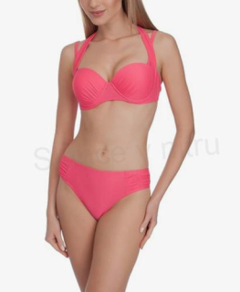 Dámské dvoudílné plavky Aquarilla Push‑Up – růžové (44) (K387)