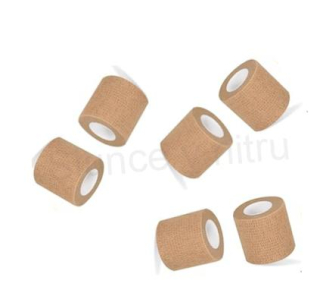 Elastická samofixační obinadlo, obvaz hnědo béžové větší (F11)