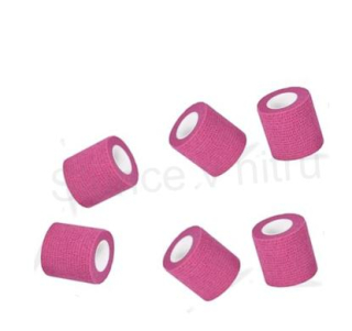 Elastická samofixační obinadlo, obvaz růžové tmavé větší (F11