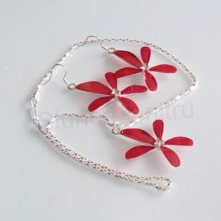 Řetízková souprava, sada Kytička Červená (BS131)