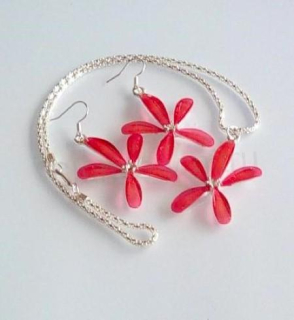 Řetízková souprava, sada Kytička růžová (BS133)