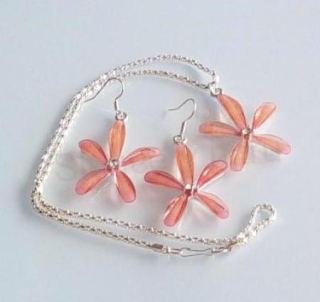 Řetízková souprava, sada Kytička oranžová (BS134)