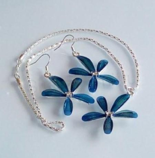 Řetízková souprava, sada Kytička modrá (BS135)