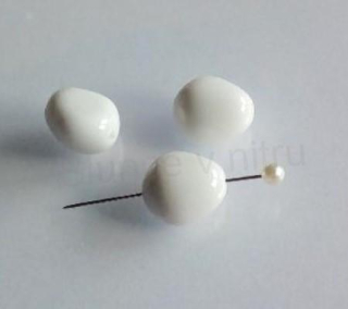 Skleněný tvarovaný korálek 15,1 x 13,4 mm (AC619)