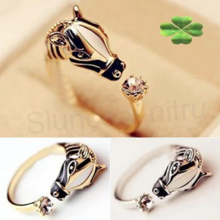 Otevřený, Nastavitelný prstýnek s hlavou koně (BP4)