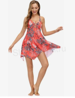 Dámské koupací tankini Hanna Nikole velikost 5XL/6XL (K393)