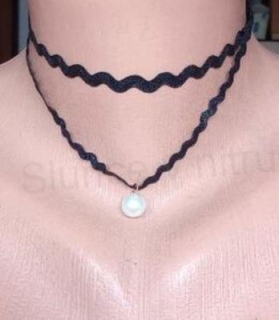 Náhrdelník choker s kuličkou ozdobný (BD849)