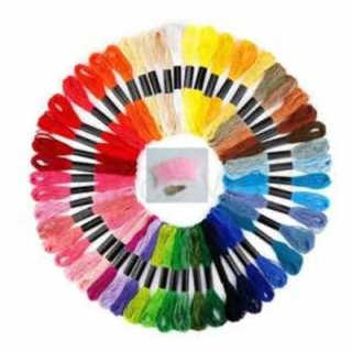 Sada na Vyšívaní 50 barev nití s doplňky (N148)