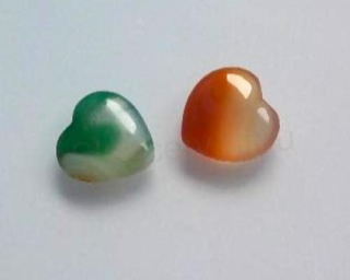 Achát hmatka srdce 20 mm (X1826)