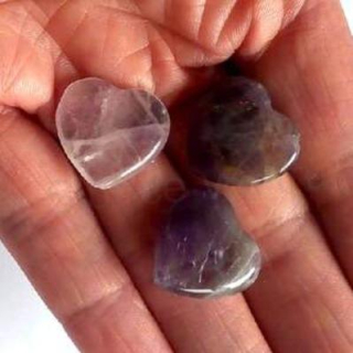 Ametyst hmatka srdce 20 mm (X1835)