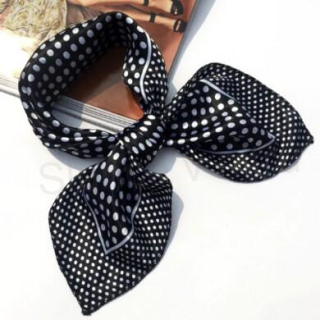 Dámský vzorovaný hedvabný šátek (H43)