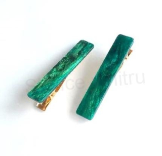 Střední acetátová sponka do vlasů barevná zelená (H553)