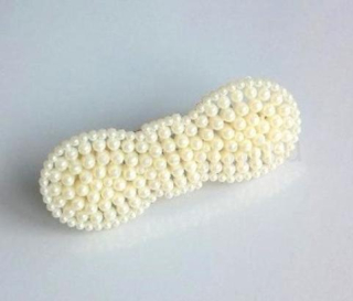 Perlová, prolamovací spona, sponka do vlasů mašle (H560)