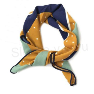 Dámský vzorovaný hedvabný šátek (H48)