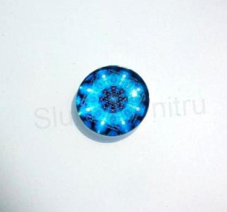 Kabošon kulatý - sklo 25 mm Mandala (AD178)