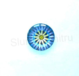 Kabošon kulatý - sklo 25 mm Mandala (AD195)