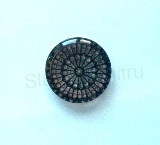 Kabošon kulatý - sklo 25 mm Mandala (AD203)