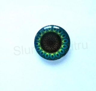 Kabošon kulatý - sklo 25 mm Mandala (AD206)