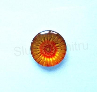 Kabošon kulatý - sklo 25 mm Mandala (AD220)